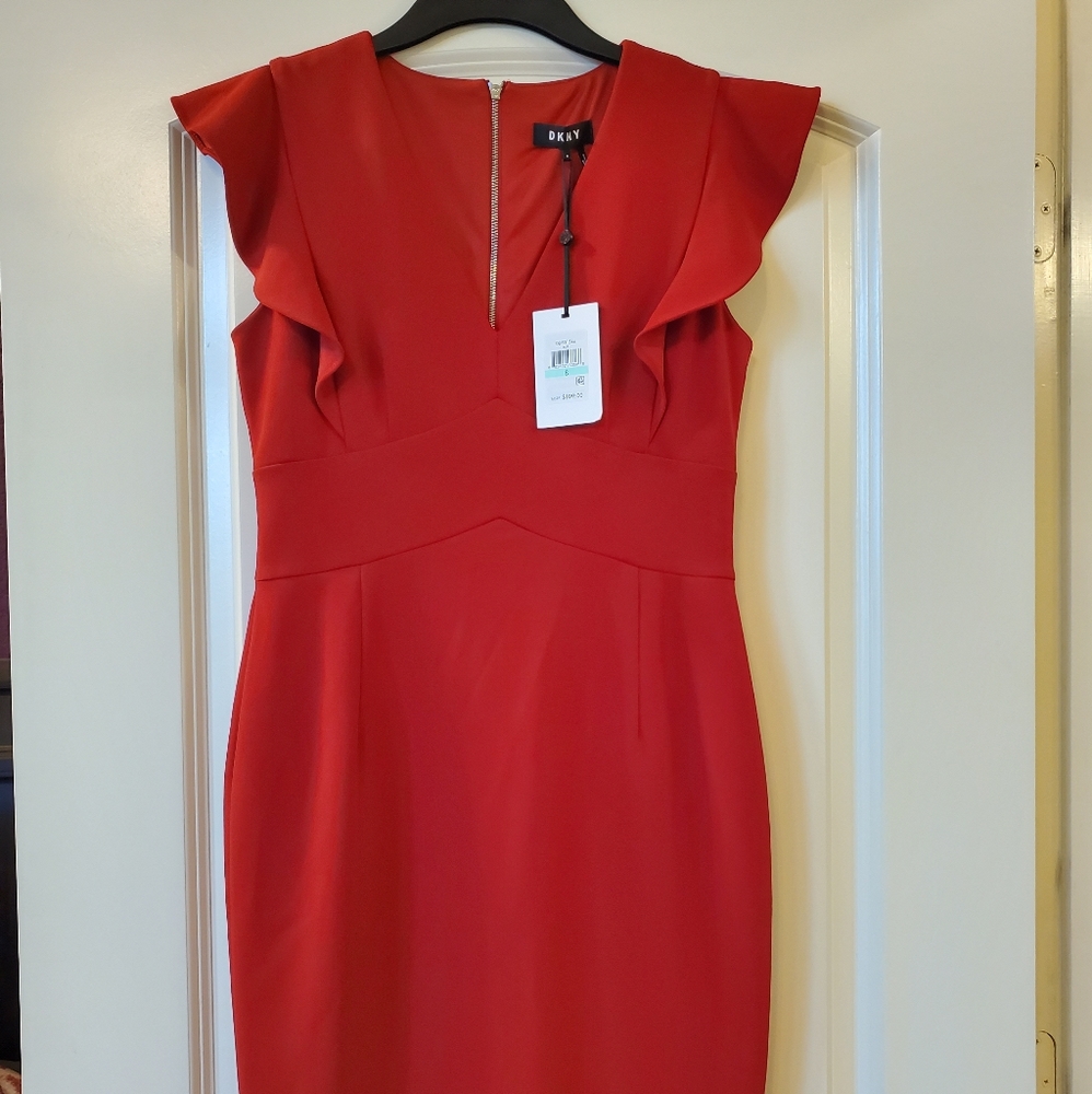 DKNY Red Cocktail Dress (NWT)